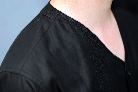 curved neck detail