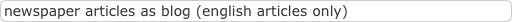 newspaper articles as blog (english